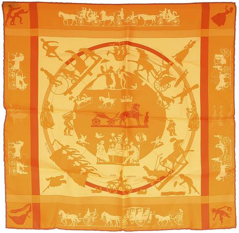 A variation of the Hermès scarf `Jeux d'ombres` first edited in 2004 by `Loïc Dubigeon`