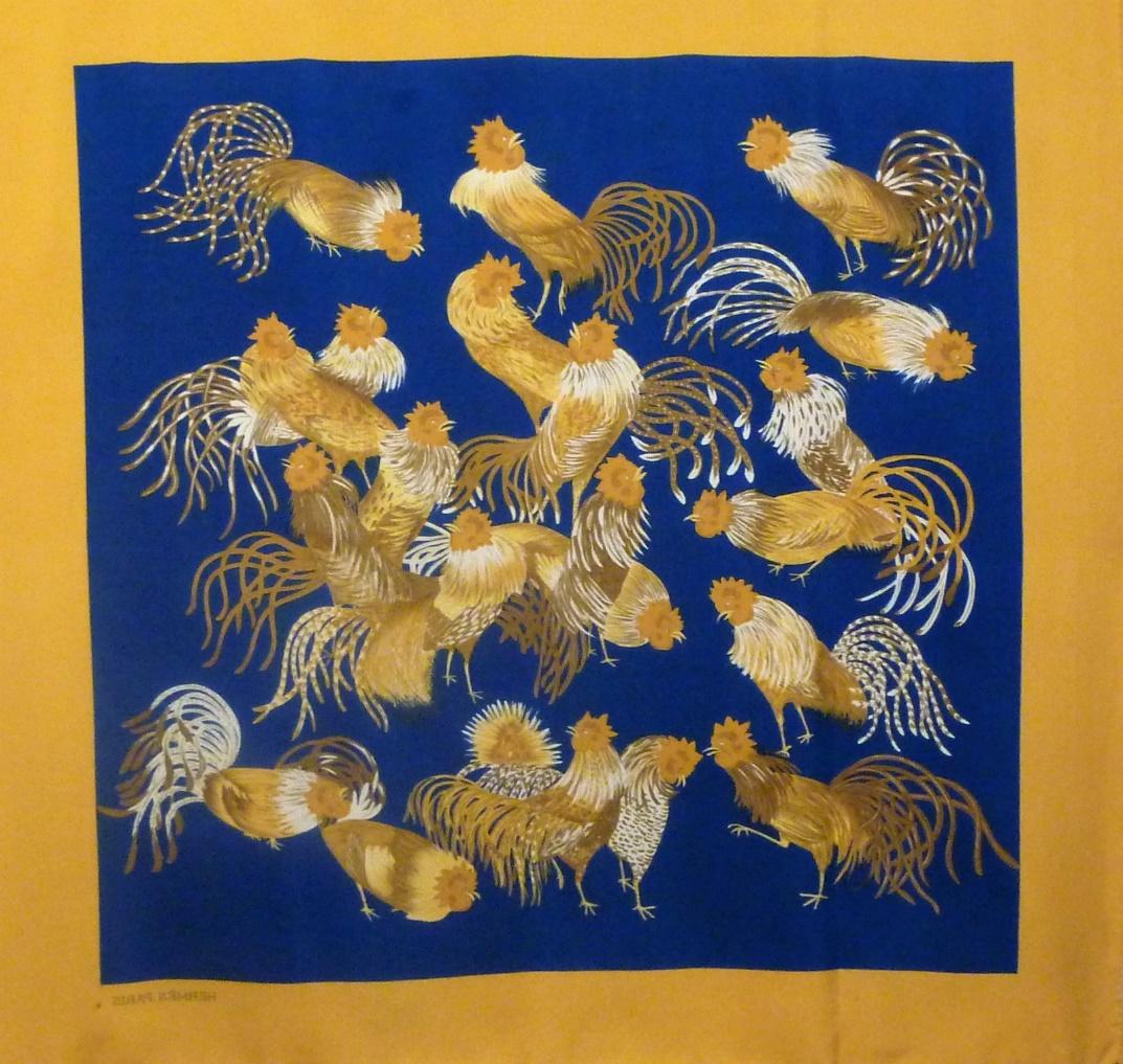 Hermès scarf display